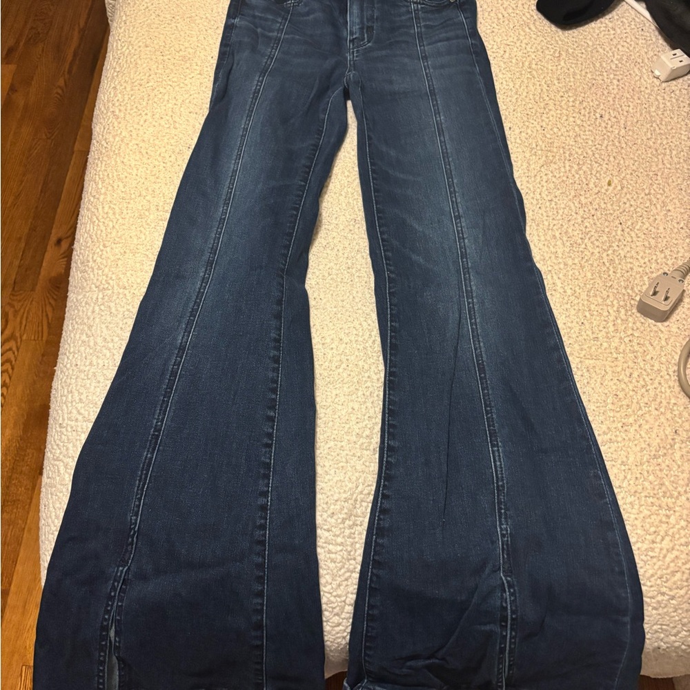 American Eagle Outfitters Dark Blue Flare Jeans